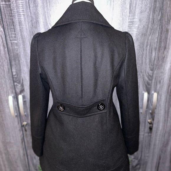 Wool Blend Double Breasted Pea Coat by Guess - Picture 2 of 6